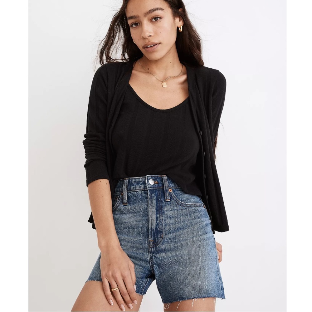 Madewell The Curvy Perfect Jean Short in Burnett Wash: TENCEL™ Denim Edition